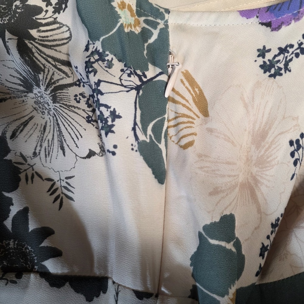 Free People Sure Thing Floral Tiered Maxi Dress Size 6 Pastel Pink Boho - Picture 13 of 15